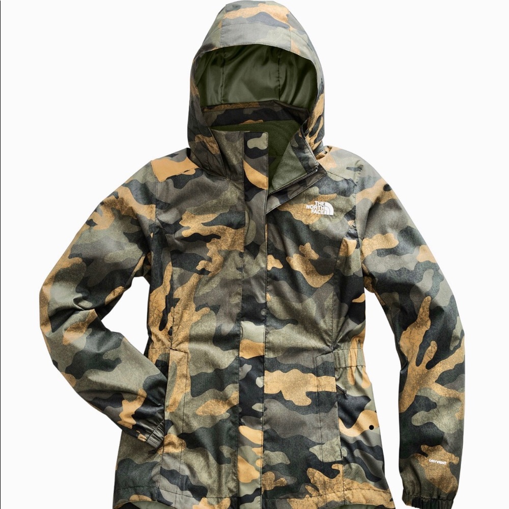Women’s North Face Camo-Print Resolve Parka II